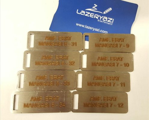 metal etiket markalama işlemi erdal lazer